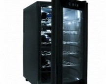 Armários eléctricos frigoríficos 18 garrafas linha preta