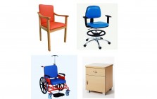 Cadeiras e mesas para hospitais