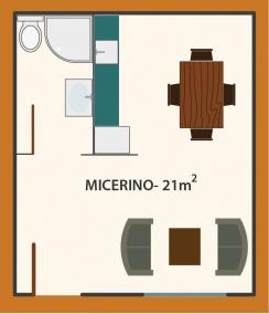 habitação modular Industrializados 21m2 Micerino modelo